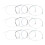 12Pcs Copper Alloy Violin Strings 1/2 1/4 3/4 4/4 Silver 4