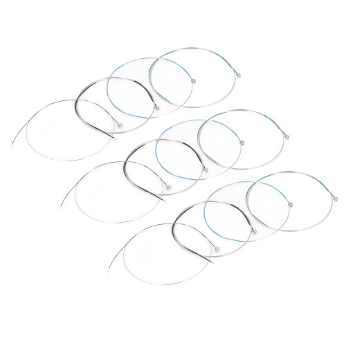 12Pcs Copper Alloy Violin Strings 1/2 1/4 3/4 4/4 Silver 2