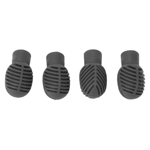 (Grey) 4PCS Drumstick Silent Practice Tip Silicone Stretchable Grey 2