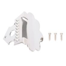 Mandolin Tailpiece Zinc Alloy 8 Strings Triangle Shape Replacement