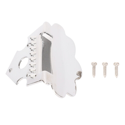 Mandolin Tailpiece Zinc Alloy 8 Strings Triangle Shape Replacement