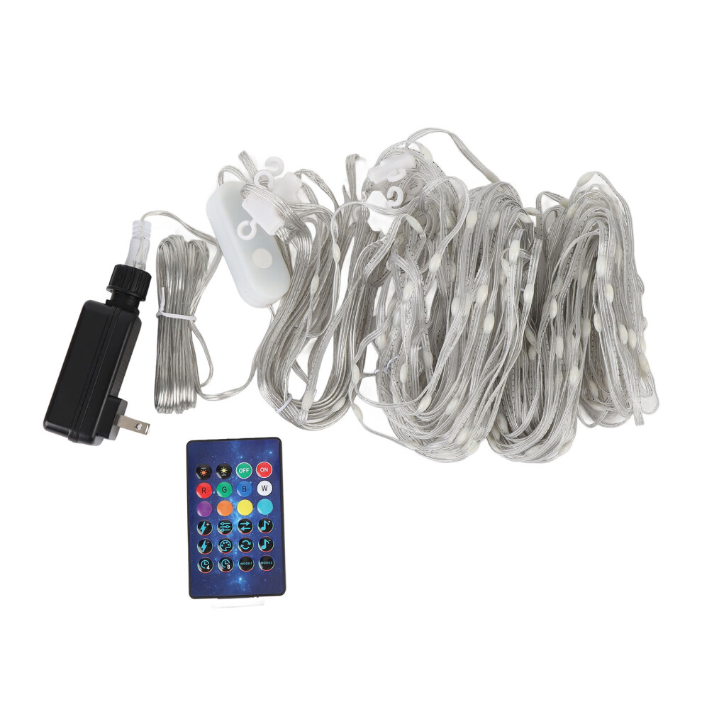 (US Plug 100-240V) 10ftx10ft Smart Fairy String Light 300LED RGB Music Sync APP Control-image-OPC-PMFRQVT-NEW