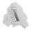 Mandolin Tailpiece Zinc Alloy 8 Strings Triangle Shape Replacement 2