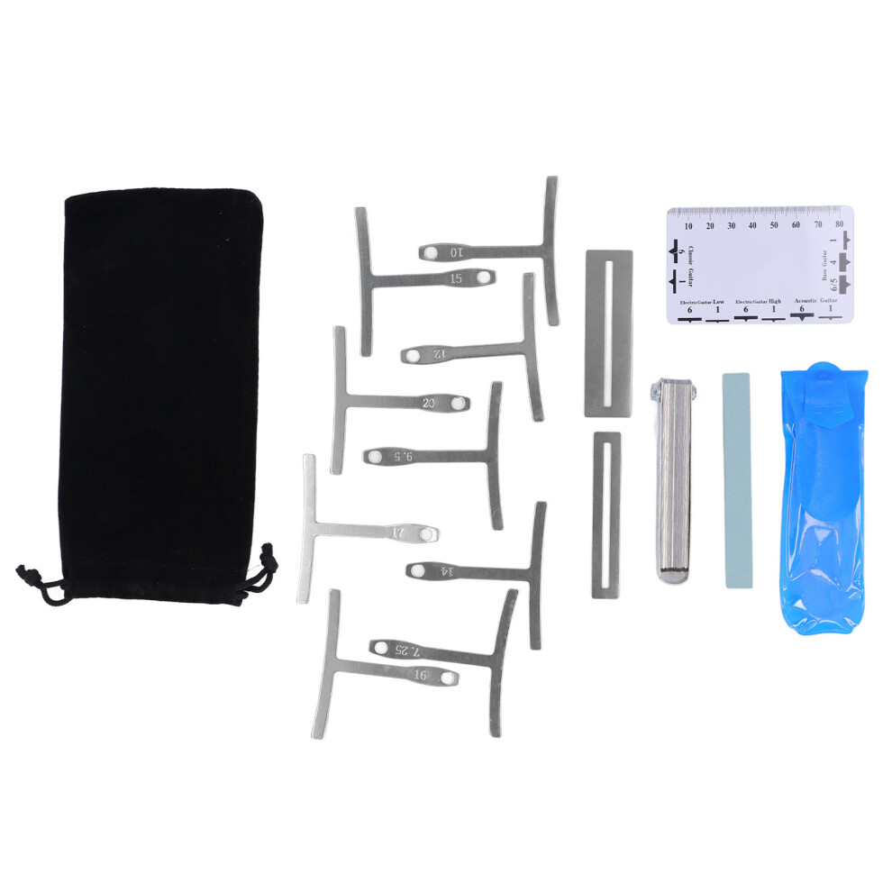 Guitar Luthier Tool Set Radius Gauges 32 Blade Feeler Action Ruler-image-OPC-PMFRQZT-NEW