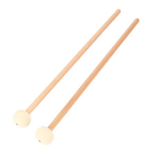 1 Pair Non Slip Beech Wood Bass Drum Mallets