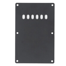 Guitar Back Plate 6 Hole Plastic Tremolo Cover for ST Black