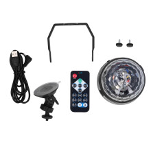 5V Colorful Rotating Stage Light USB 3 Music Voice Control 7 Colors
