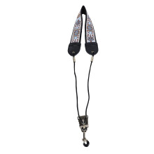 (TS‑05 five Leaf Grass) Embroidery Saxophone Neck Strap Alto Tenor Adjustable TS-07 Blue Totem