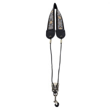 (TS‑08 Sunflower) Embroidery Saxophone Neck Strap Alto Tenor Adjustable TS-07 Blue Totem