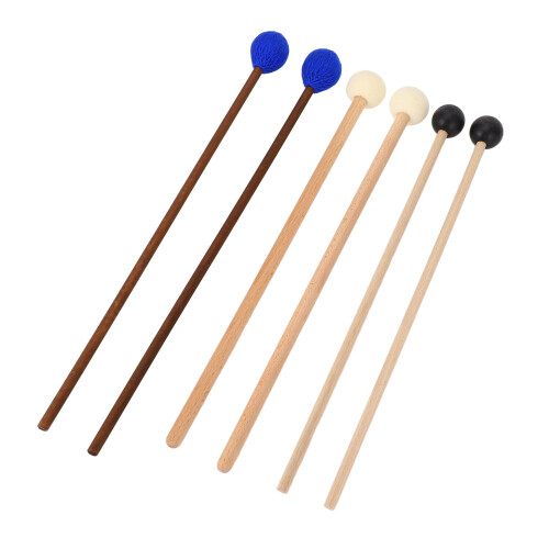 3 Pairs Maple Wood Marimba Timpani Mallets 2