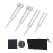 Resonance Tuning Forks Healing Set C128-384-256-136.1Hz Chakra
