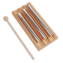 3-Pole Wind Chimes Educational Xylophone with Hammer