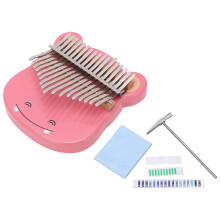 17 Tone Kalimba Portable Maple Thumb Piano with Tuning Hammer