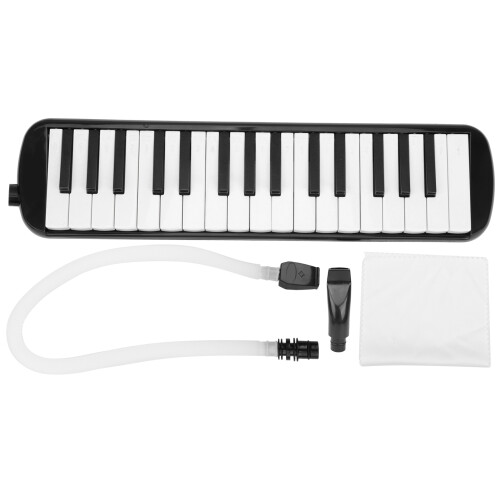 (Black) IRIN 32 Key Melodica Wind Instrument Beginner Practice Bag Red 2