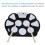 Portable Electronic Drum Pad Kit Silicon Foldable with Stick 1
