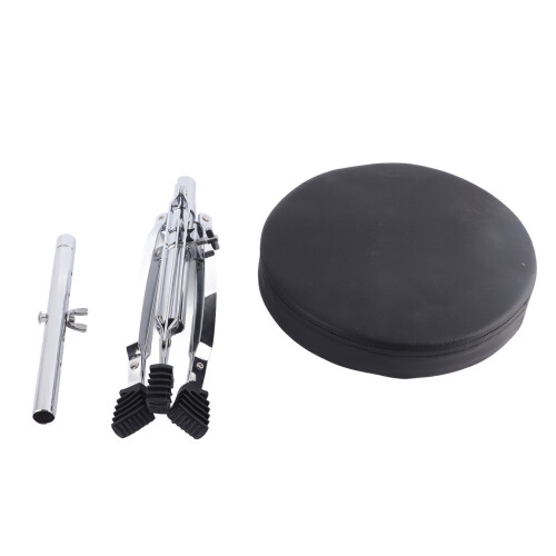 Foldable Drum Stool Adjustable Padded Non-Slip Seat