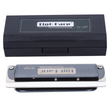 (White) Blues Harp Harmonica 10-Hole Eb Key White