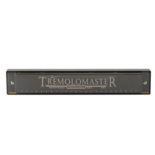 (Noir mat) Professional Diatonic Harmonica C Key 24-Hole Matt Black 2