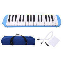 (Bleu) Mouth Piece Melodica 32 Key for Beginners Musical Instrument Pink