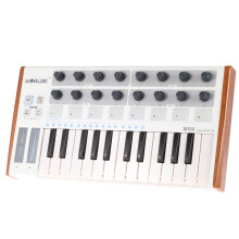 Worlde Mini 25-Key USB MIDI Drum Pad Keyboard Controller