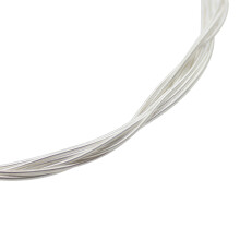 Black Nylon Core Silver-Plated Copper Guitar Strings .028-.043 6pcs