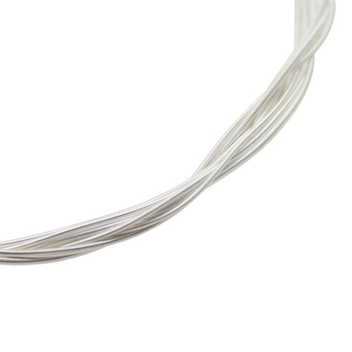 Black Nylon Core Silver-Plated Copper Guitar Strings .028-.043 6pcs