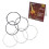 Black Nylon Core Silver-Plated Copper Guitar Strings .028-.043 6pcs 3