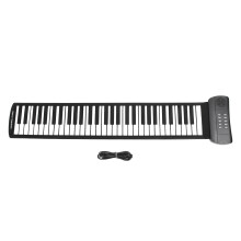 Roll Up Piano 61 Keys Portable Foldable USB Rechargeable Keyboard
