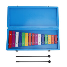 15 Notes Xylophone Aluminum Plate Colorful Kids Toy for Age 3+