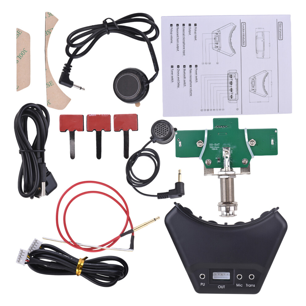 Sound Hunter Guitar Pickup Wooden Double Resonance Anti-howl BT-image-OPC-PMFRSDV-NEW