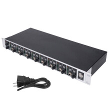 (US Plug) 8 Channel Headphone Amplifier Splitter Studio Stage US Plug