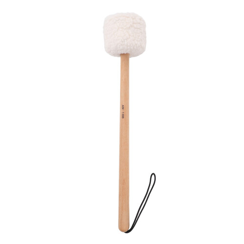 Drum Mallet Wool Fleece Beech Wood Handle Large Sound Stick 2