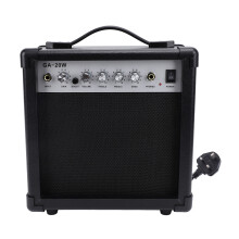 (UK Plug 110‑220V) Electric Guitar Amp 6in Speaker Portable Practice UK Plug 110-220V