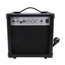 (EU Plug 220V) Electric Guitar Amp 6in Speaker Portable Practice UK Plug 110-220V