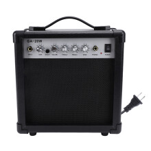 (US Plug 110V) Electric Guitar Amp 6in Speaker Portable Practice UK Plug 110-220V