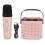 Mini Karaoke Machine Portable Bluetooth Speaker with Wireless Mic 1