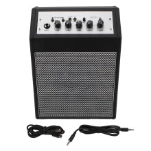 Electric Guitar Amplifier 15W 1/4in AUX Rechargeable Mini Headphone