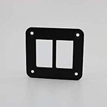 2 Hole Aluminum Rocker Switch Frame DIY Car/Board Control