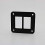 2 Hole Aluminum Rocker Switch Frame DIY Car/Board Control 1