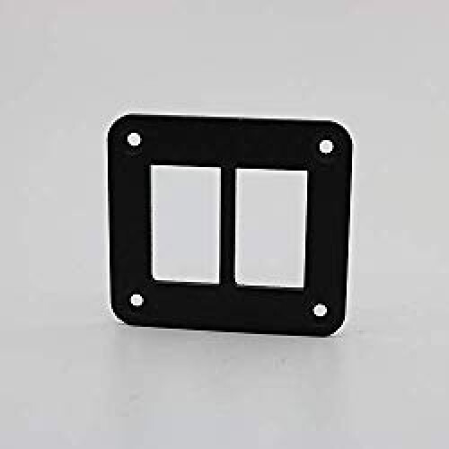 2 Hole Aluminum Rocker Switch Frame DIY Car/Board Control
