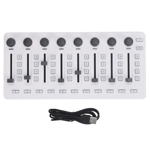 MIDI Controller Mixer 8 Buttons 43 Keys 8 Knobs USB Bluetooth
