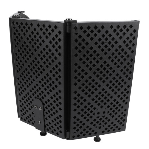 Microphone Isolation Shield 3 Panel Adjustable Folding with Tripod 1