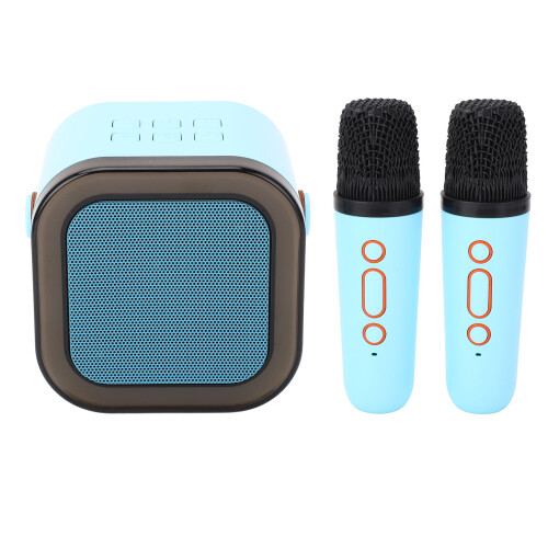 Mini Karaoke Machine Portable Bluetooth 2 Mic Kids Gift 1