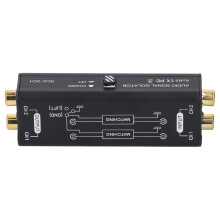 2 Channel Ground Loop Noise Isolator Hum Eliminator for Mic Mixer
