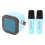 Mini Karaoke Machine Portable Bluetooth 2 Mic Kids Gift 3