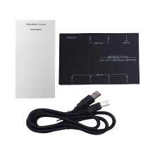 DOREMiDi MIDI Splitter 5 In 2 Out USB Converter for Keyboard