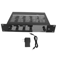 (US Plug) Karaoke Mixer 99 DSPs Wireless Digital Stereo 100-240V EU
