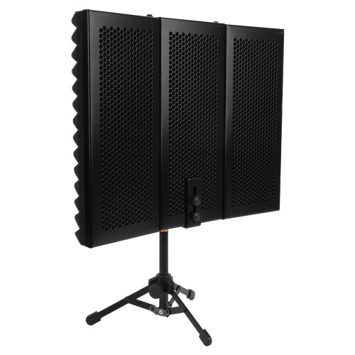 Microphone Isolation Cover 3-Panel Pop Filter Sound Absorbing Foam 2