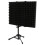 Microphone Isolation Cover 3-Panel Pop Filter Sound Absorbing Foam 2