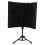 Microphone Isolation Cover 3-Panel Pop Filter Sound Absorbing Foam 4